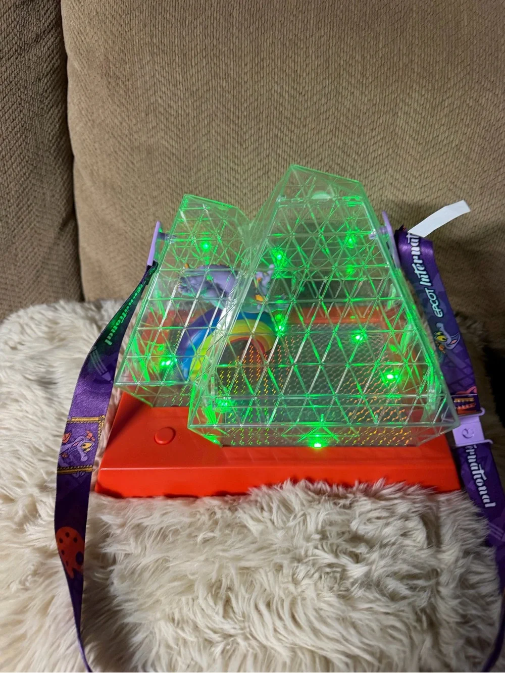 2024 Disney World Festival Of The Arts Figment Popcorn Bucket - Lights Up